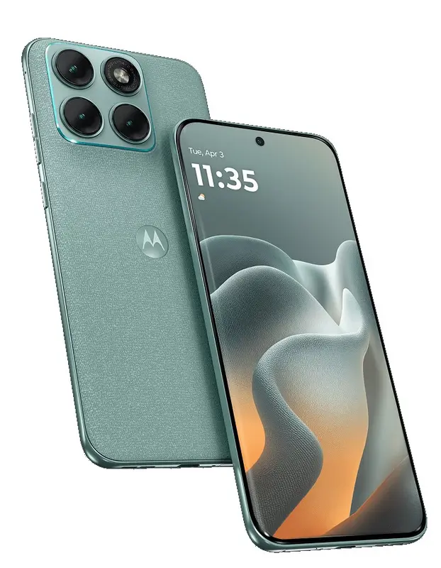 Motorola Edge 70 Fusion в цвете Pantone Blue Surf