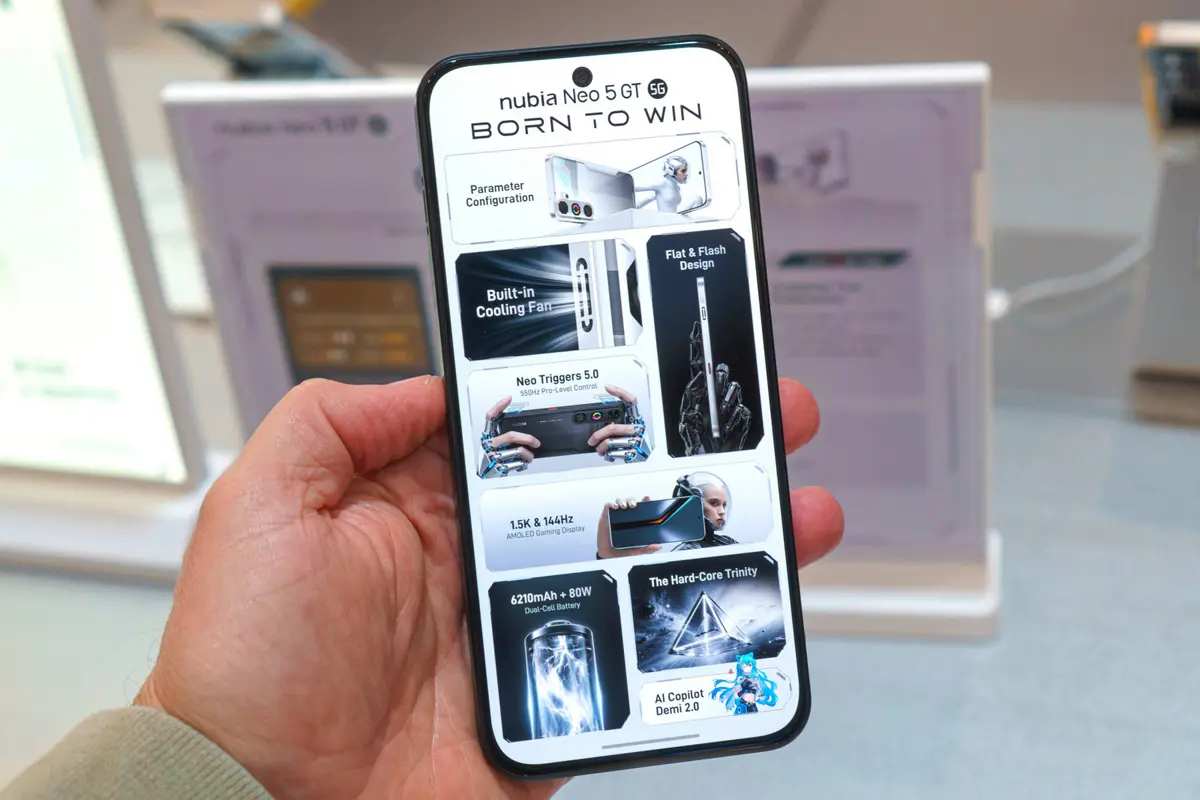 nubia Neo 5 GT работает на базе Dimensity 7400